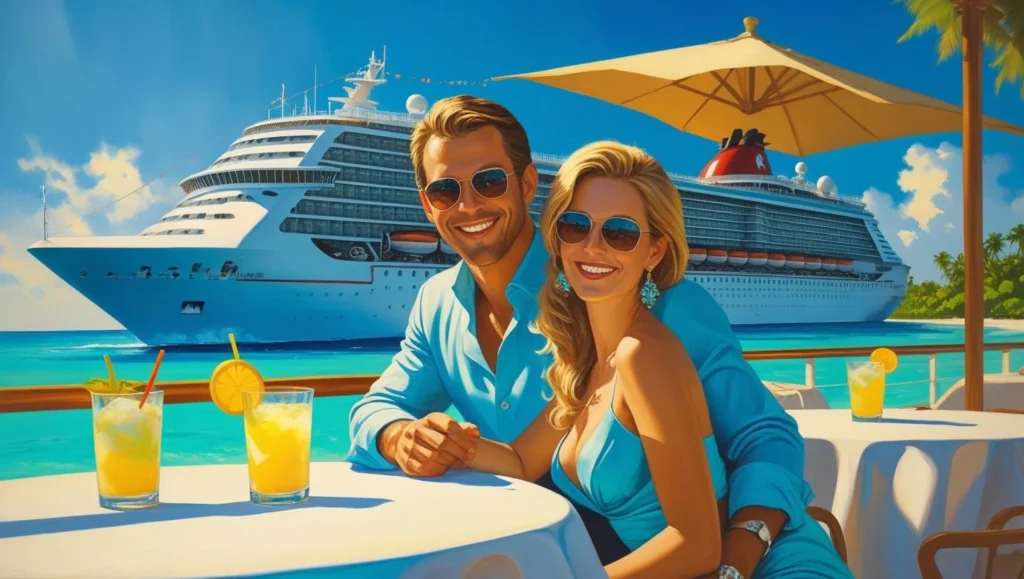 couple cruise to the bahamas