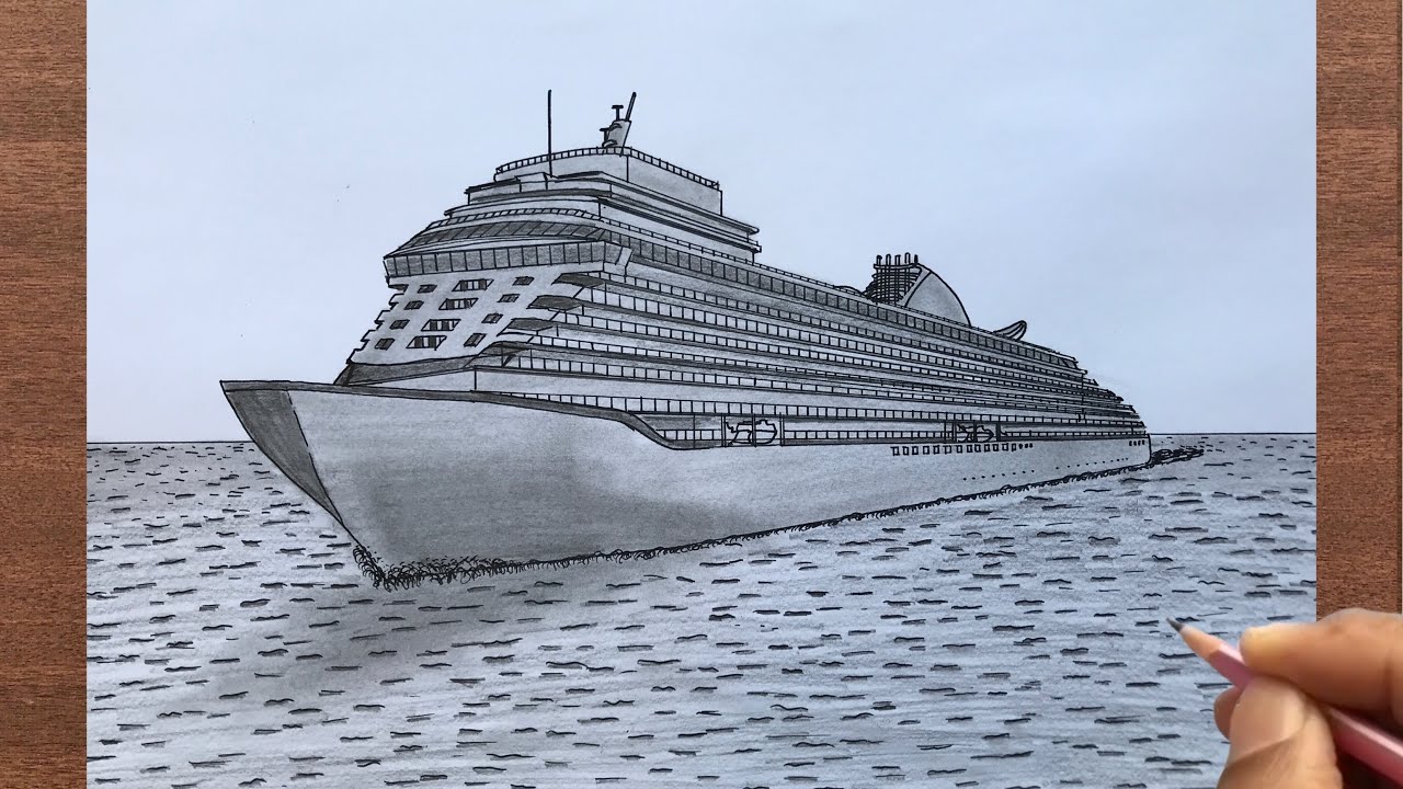 How to Draw Cruise Ship