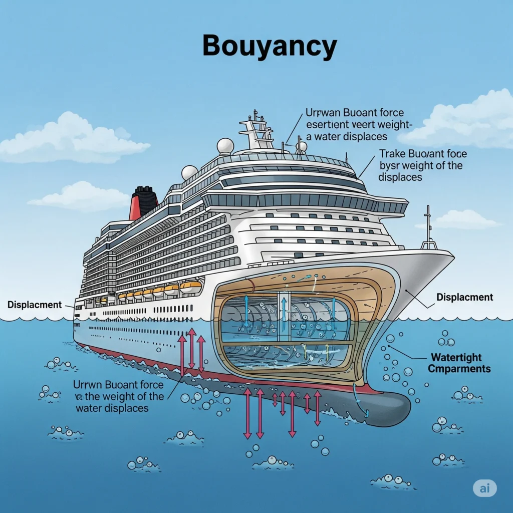 cruise ships floating