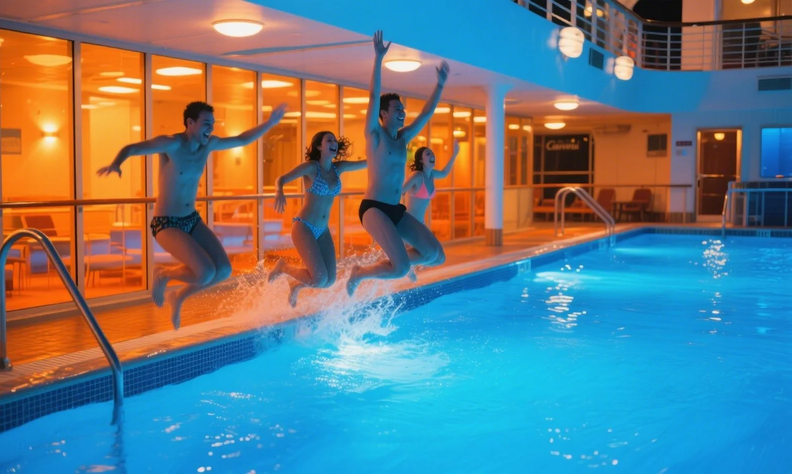 are the pools on carnival ships heated