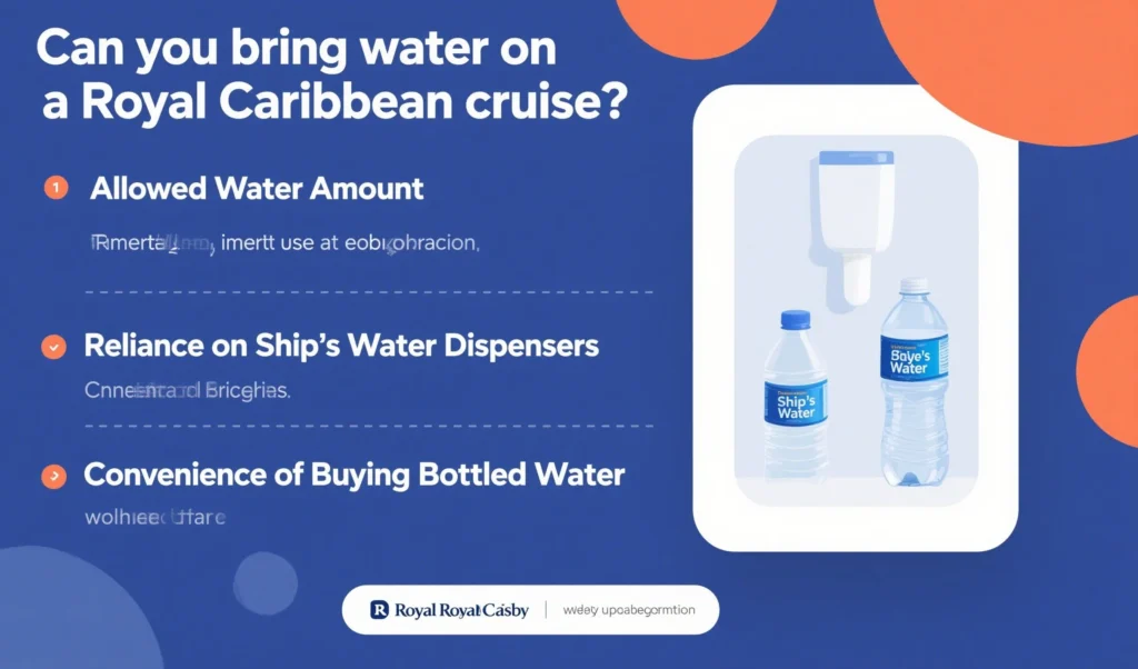 can you bring water on a royal caribbean cruise