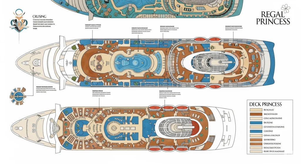 Regal Princess Cruise Ship Deck Plan