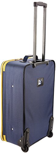 Rockland Journey Softside Upright Luggage Set, Expandable, Navy