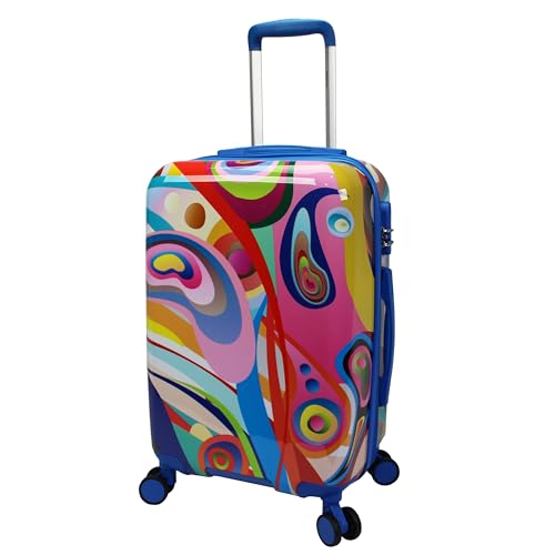 World Traveler Dejuno Art Hardside Expandable Spinner Luggage