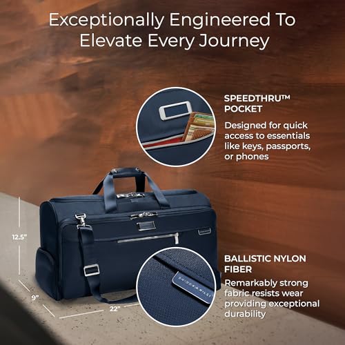 Briggs & Riley Unisex Adult Baseline Garment Duffle, Navy, One Size