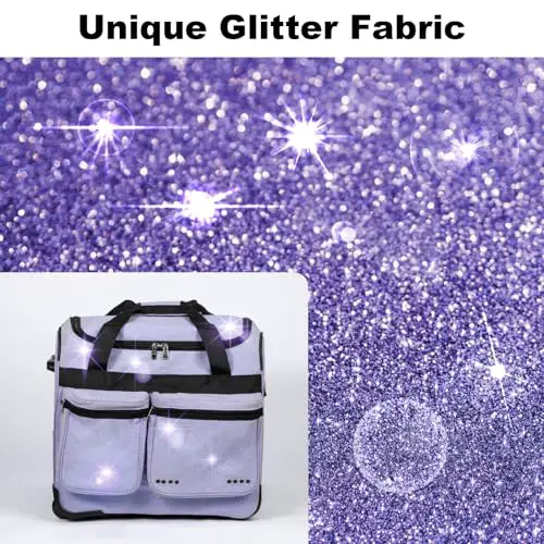Elite Dance Gear Non-Foldable 23 Inch Dance Bag with Garment Rack, Dance Costumes Garment Bags for Travel, Garment Duffel Bag for Dancer, Competition Bag with Wheels