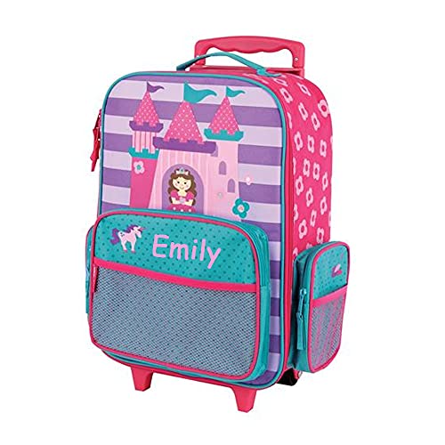 Stephen Joseph Kids Luggage - Personalized Carry On Luggage - Princess Travel Bag - Rolling Bag with Custom Name