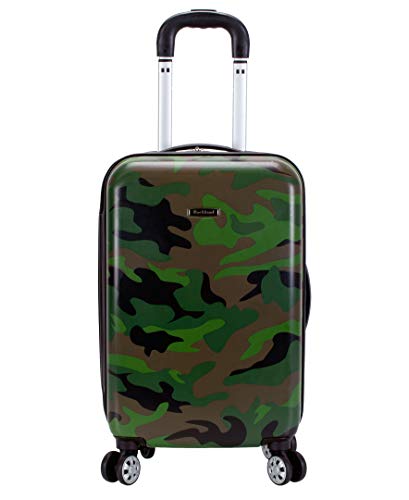 Rockland Safari Hardside Spinner Wheel Luggage, CAMO