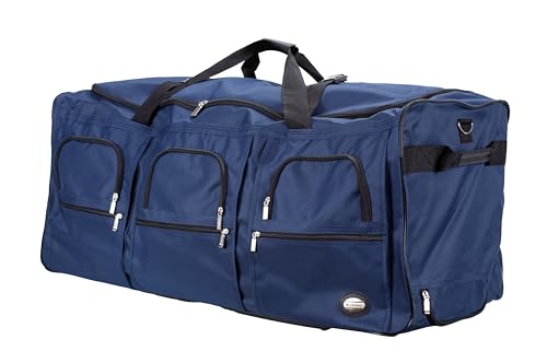 Rockland Rolling Duffel Bag, Navy
