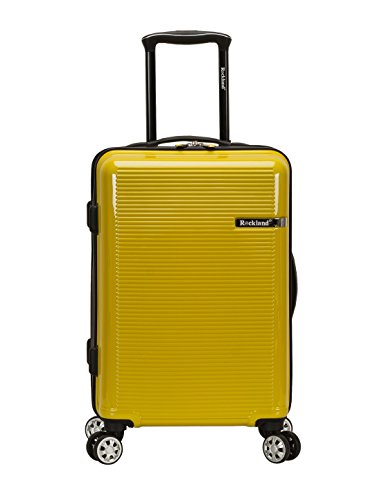 Rockland Horizon Hardside Expandable Spinner Wheel Luggage, Yellow