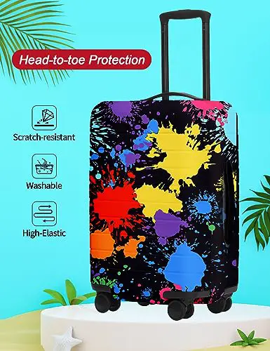FIRST WAY Luggage Cover Protector - Anti-Scratch Suitcase Cover for Travel - Protects Against Dirt and Wear, Fits 18