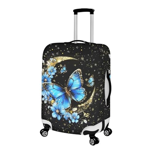 Bigcardesigns Butterfly Luggage Cover for Travel Suitcase Protector Women Girls Luggage Dust Cover Fit 22