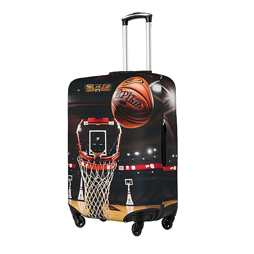 ZISHAK Basketball Stylish Luggage Protector Cover,Ultimate Protection For Your Travel Suitcase, X-Large