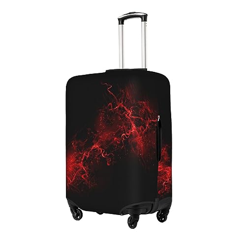 Luckily&Day Explosion Burst Red Black Print Travel Luggage Cover (for 18