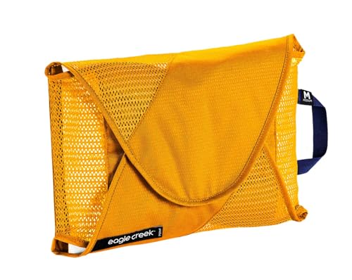 Eagle Creek Pack-It Reveal Garment Folder - Perfect Garment Bags for Travel with Wrinkle-Free Folding Board and Compression Wings to Maximize Luggage Space, Medium - Sahara Yellow