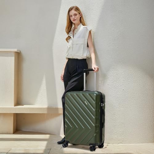 Eeeza Luggage Sets 3 Piece,Suitcases with Wheels,Carry On Luggage Set 22x14x9 Airline Approved,Hardshell Luggage Sets With TSA Lock