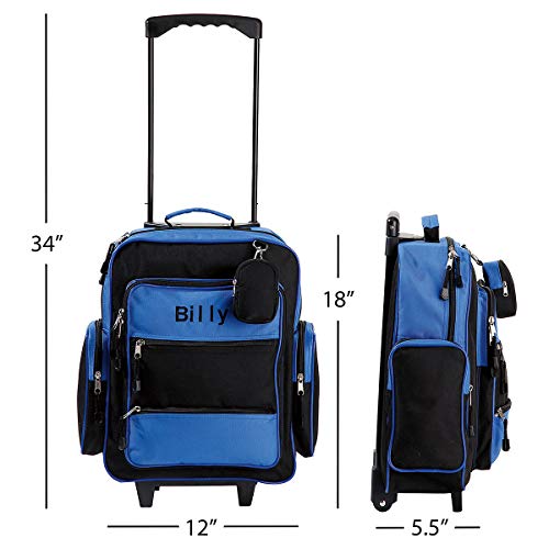 Lillian Vernon Personalized Rolling Luggage for Kids
