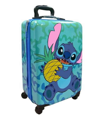 Disney Luggage Kids Suitcase Lilo and Stitch Carry on Hardshell Rolling Spinner Suitcase Travel Bags - Disney Gifts Trip Accessories - Personalized Lilo and Stitch with Your Name