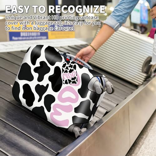 SDDFRHGH Luggage covers,Suitcase Covers for Luggage Tsa Approved, Elastic Washable Travel Luggage Cover Baggage Protector Wraps for Suitcase (XL:29