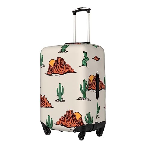 PAYOHTO Highly Elastic Spandex Suitcase Cover Luggage Cover Protector X-Large Fits 29 to 32 Inch Western Theme Cactus Cowboy Prints
