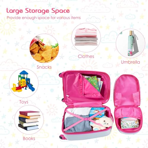 KOTEK Kids Carry On Luggage Set
