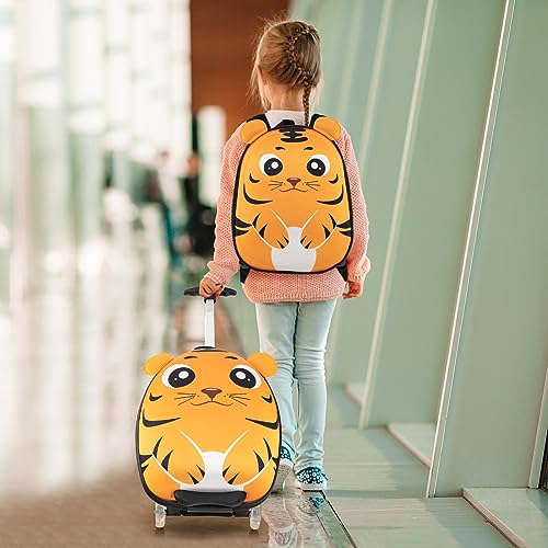Goplus 2PC Kids Carry On Luggage Set