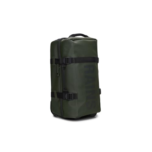 RAINS Texel Travel Bag, Waterproof Duffel Bag with Telescopic Handle and 2 Wheels