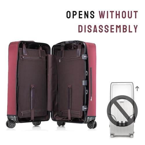 PUMHUBO No Disassembly Suitcase Covers for Luggage