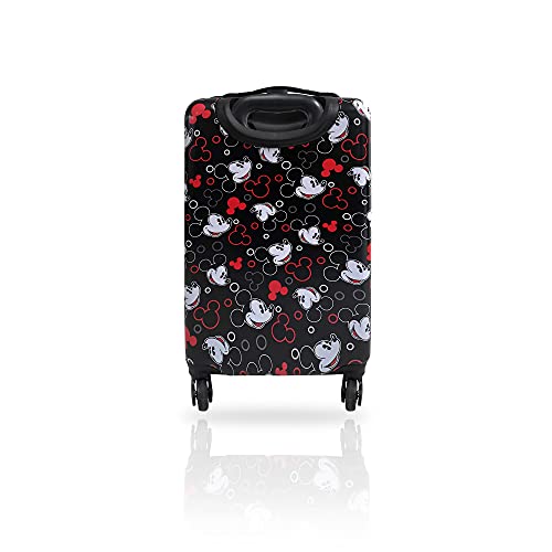 Fast Forward 20 Inches Mickey Mouse Suitcase For Kids - Hard Sided Tween Spinner Travel Trolley Kids Suitcase For Boys with Wheels
