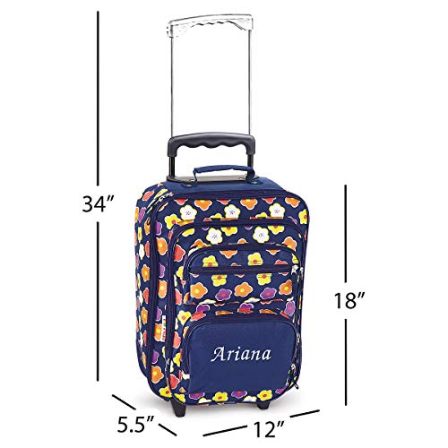 Lillian Vernon Personalized Rolling Luggage for Kids