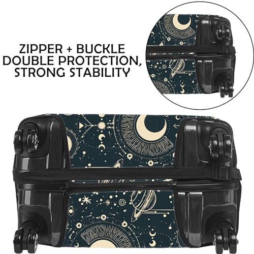 BHAHB Luggage Suitcase Cover Protector Luggage Elastic Washable Baggage Covers Cute Aesthetic for Unisex Women Girls Travel Trip S(19