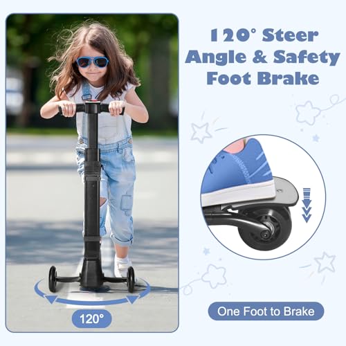 iubest Scooter Luggage Carry On Scooter Suitcase for Kids Age 4