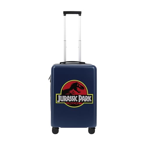 FUL Jurassic Park 22.5 Inch Carry On Luggage, Hardshell Rolling Suitcase with Spinner Wheels, Blue