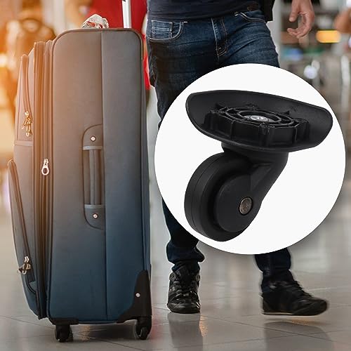logyues Universal Swivel Wheel Left Suitcase Wheel (1L) 115W Series W293 Wheel Replacement Black