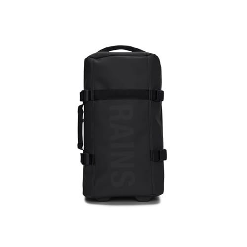 RAINS Texel Travel Bag, Waterproof Duffel Bag with Telescopic Handle and 2 Wheels