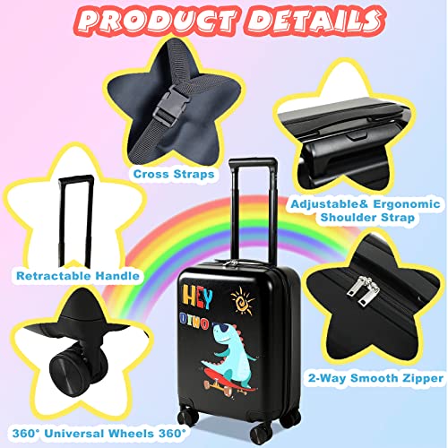 Weewooday Kids Luggage and Backpack 18