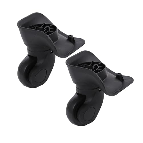 BQLZR 2 Pcs Luggage Suitcase Wheels Mute Black Right W041