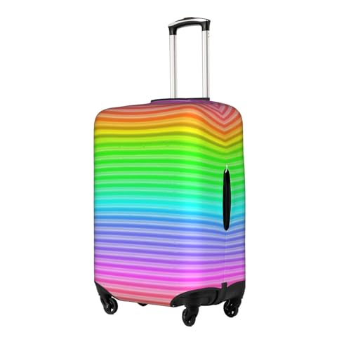 EdNeY Rainbow Travel Luggage Cover Elastic Anti-scratch Suitcase Cover Protector Spandex Stretch Luggage Baggage Covers Fits 18