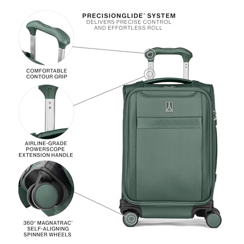 Travelpro VersaPack+ Lightweight Softside Expandable Carry on Luggage