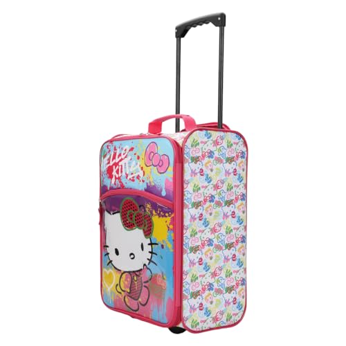 Bioworld Hello Kitty 18-Inch Carry-On Travel Pilot Case Luggage Suitcase