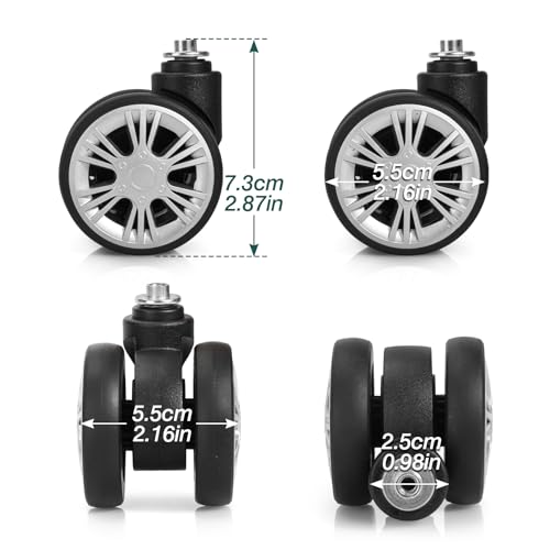 Ech.Apr Luggage Suitcase Wheels Replacement