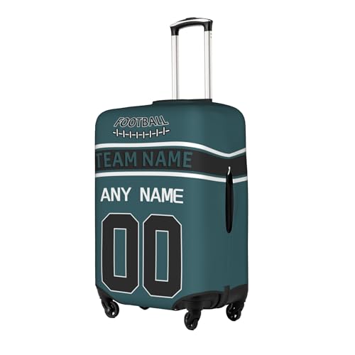 Ieeshlin Custom Luggage Cover Personalized Suitcase Cover with Any Name Number Customize Luggage Protector for Football Fans Sport Vacation Travel (Style 5)