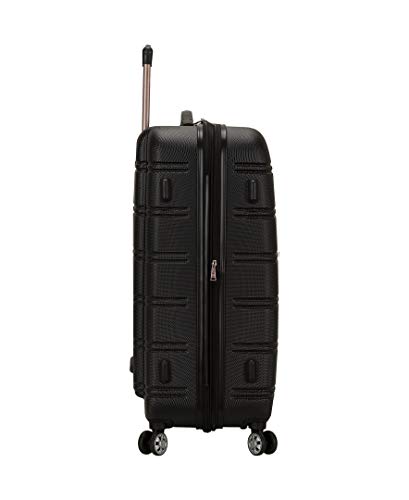 Rockland Melbourne Hardside Expandable Luggage with Spinner Wheels, Black
