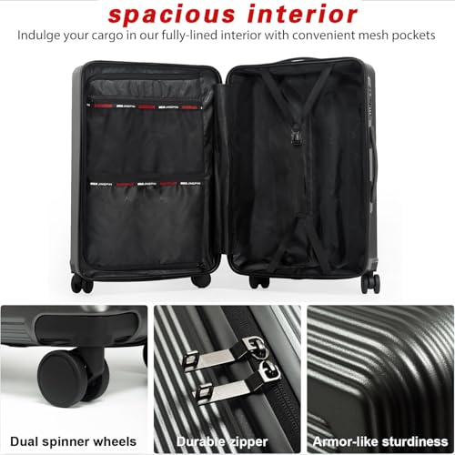 SZSYXSM 3-Piece Lightweight Luggage Set with TSA Lock