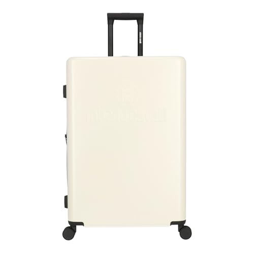 ROBERTO CAVALLI Luxury 3 Piece Luggage Set, Expandable Hard Shell Suitcases with 8 Spinner Wheels, Combination Lock Large Suitcase Set for Men and Women -Ivory