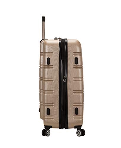 Rockland Melbourne Hardside Expandable Spinner Wheel Luggage, Champagne