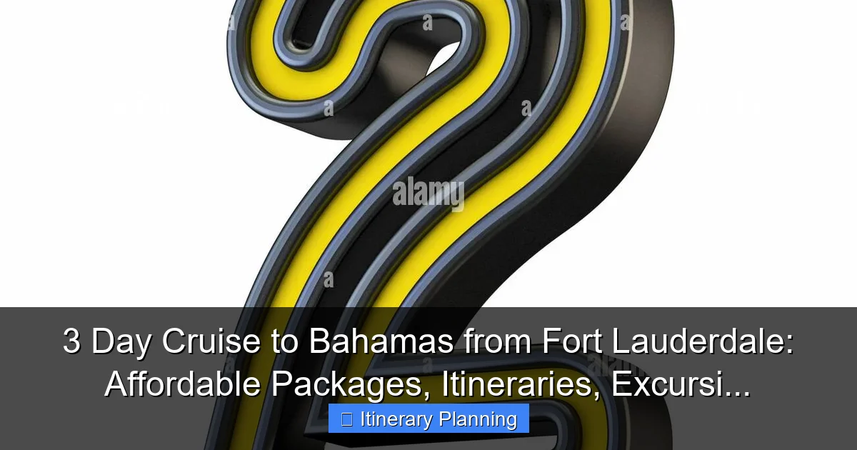 Featured image for 3 Day Cruise to Bahamas from Fort Lauderdale: Affordable Packages, Itineraries, Excursi...