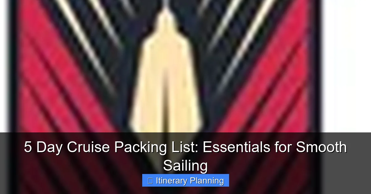 Featured image for 5 Day Cruise Packing List: Essentials for Smooth Sailing