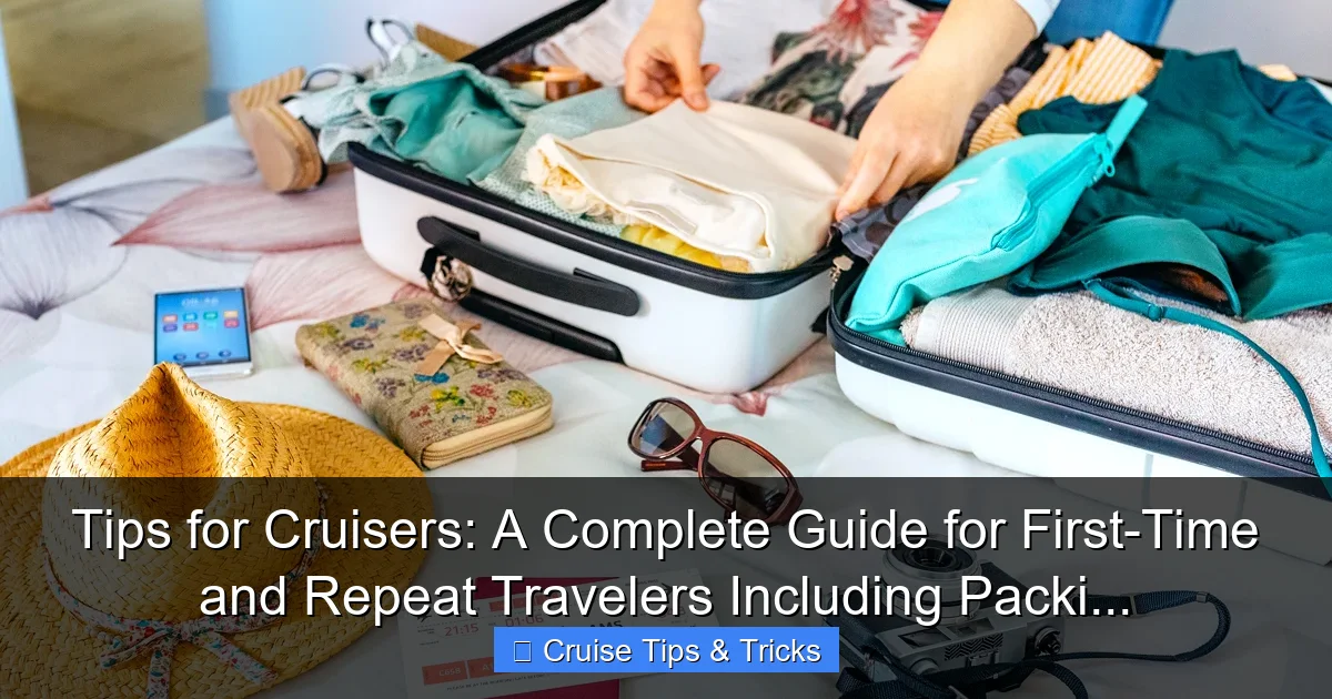 Tips for Cruisers: A Complete Guide for First-Time and Repeat Travelers Including Packi... - content1 visual guide