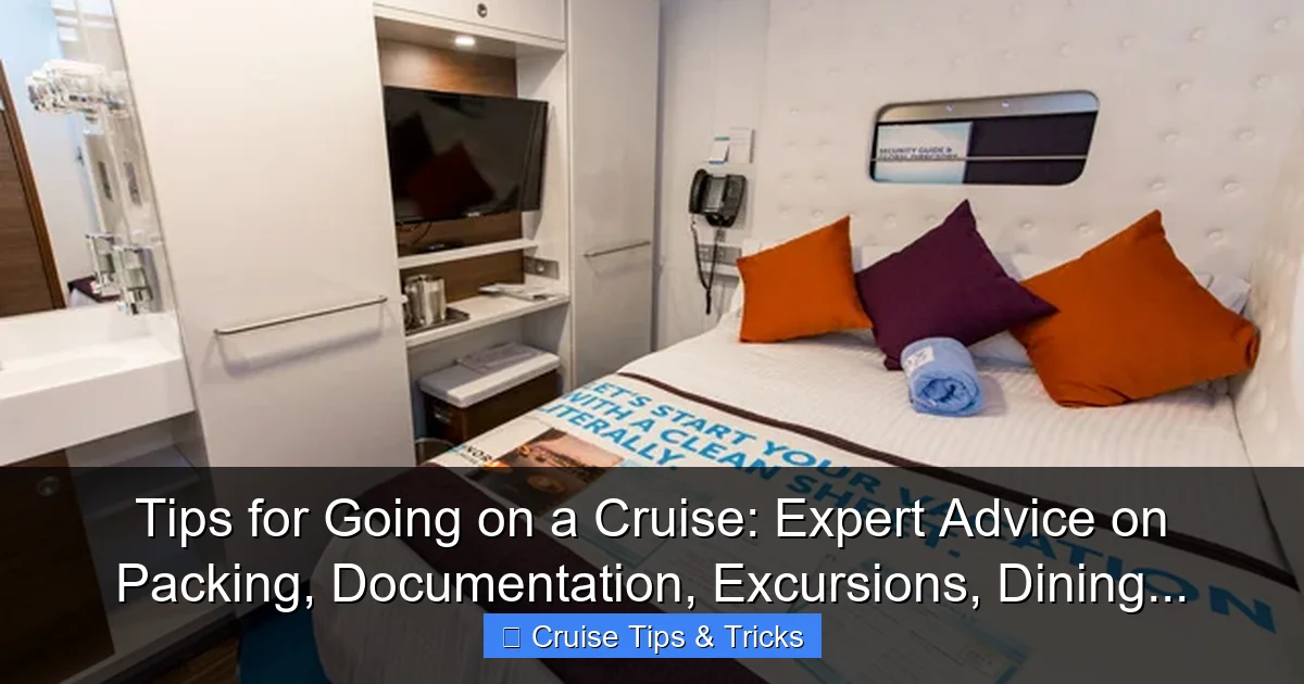 Tips for Going on a Cruise: Expert Advice on Packing, Documentation, Excursions, Dining... - content1 visual guide